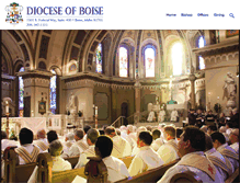 Tablet Screenshot of catholicidaho.org